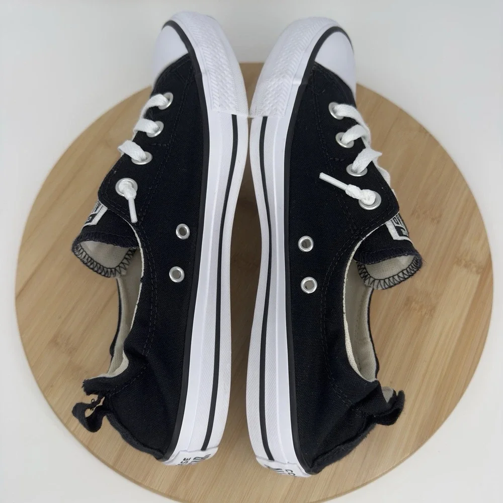 Converse Chuck Taylor All Star Shoreline Black Slip On Sneakers Women's 10